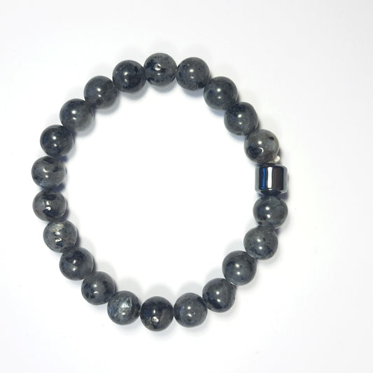 Sneeuwvlok obsidiaan edelsteen armband