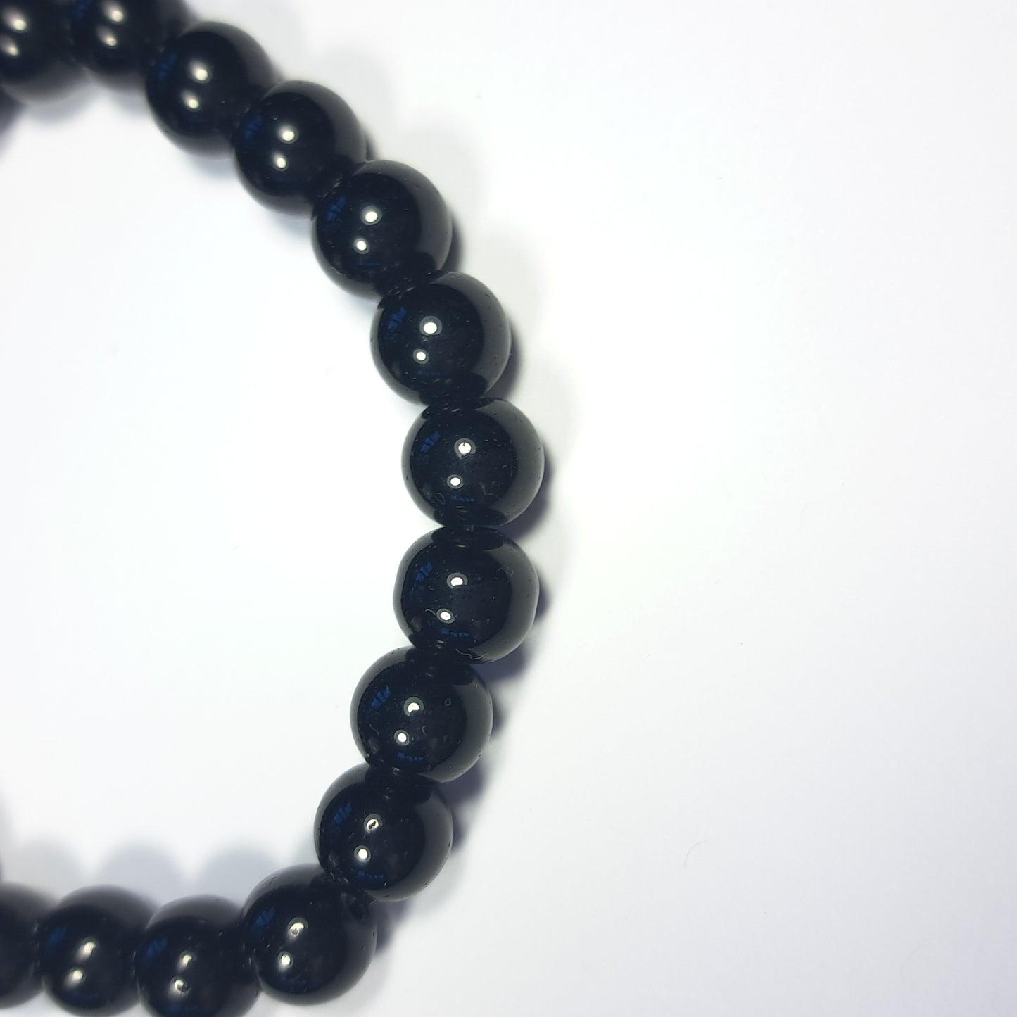 Obsidiaan edelsteen armband